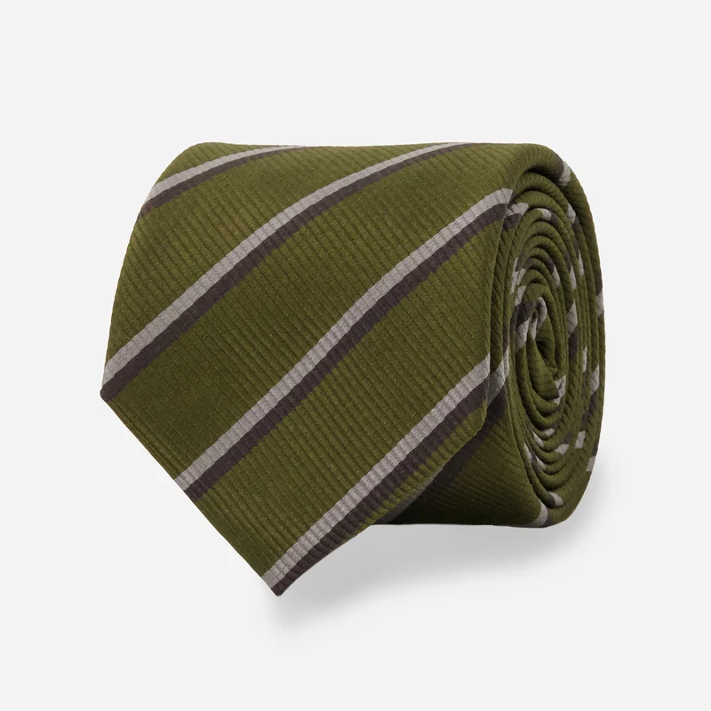 Ainsley Stripe Olive Tie