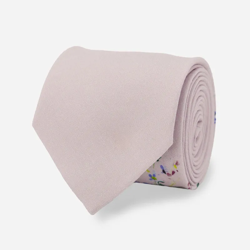 Kelly Ventura x The Tie Bar Floral Impression Lavender Tie