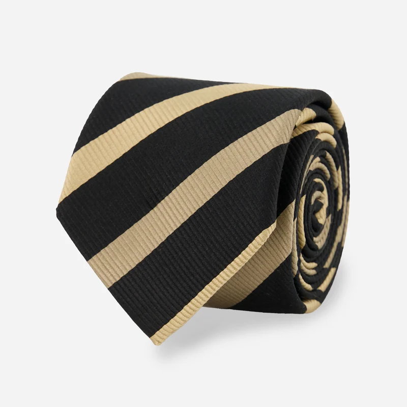 Alma Mater Heritage Anchor Down Stripe Vegas Gold Tie