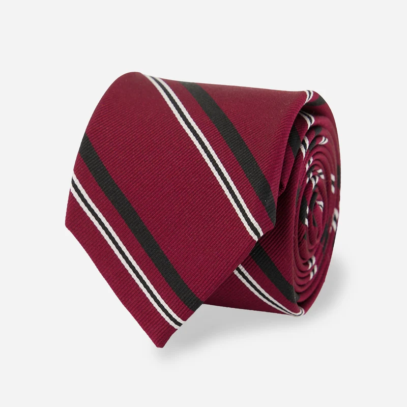 Alma Mater Heritage Good Bull Repp Stripe Cardinal Tie