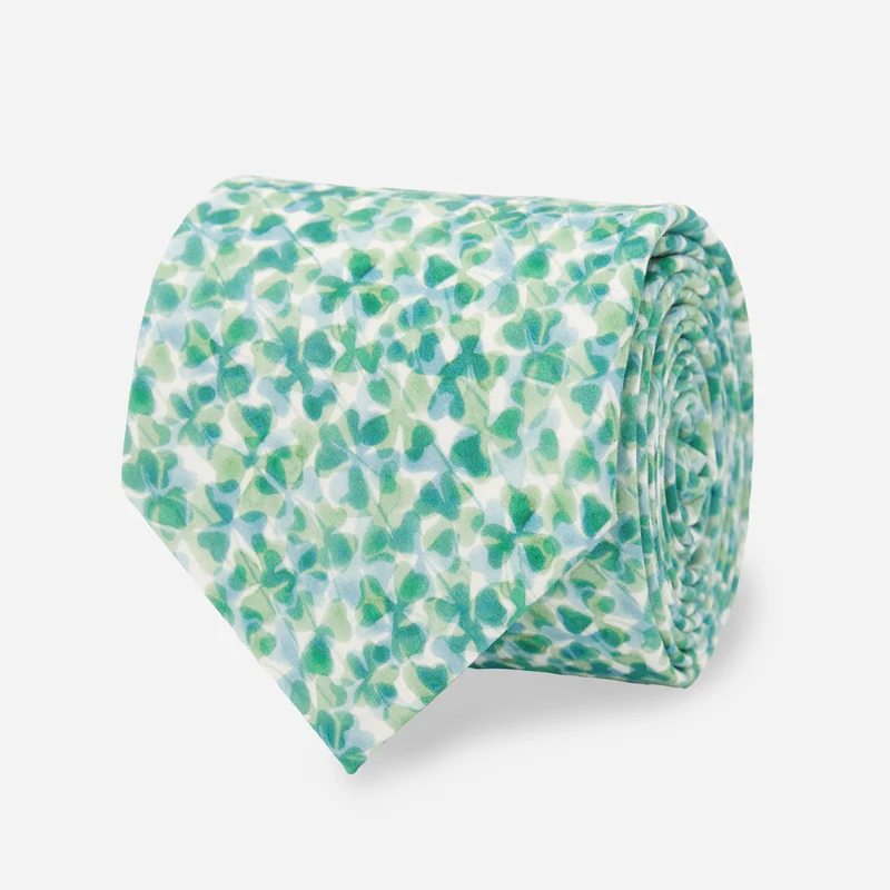 Lucky John Clover Green Tie