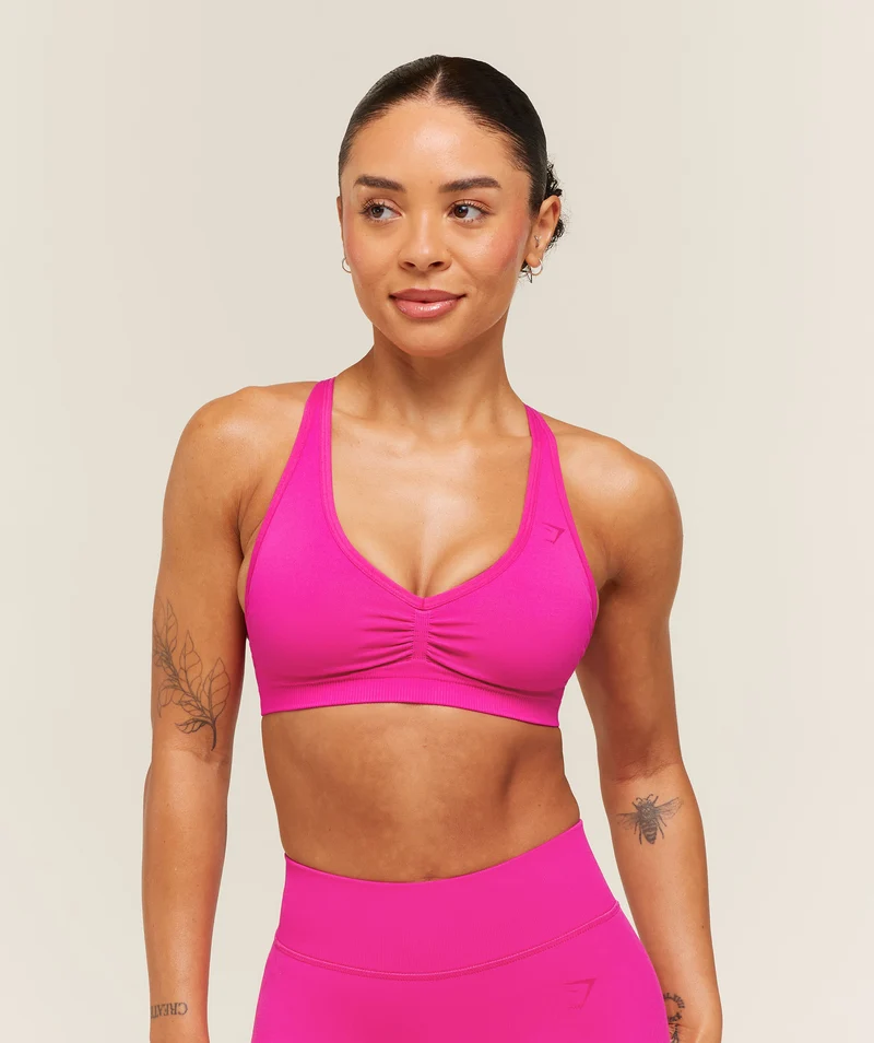Gymshark Lift Seamless Sports Bra - Super-Set Pink