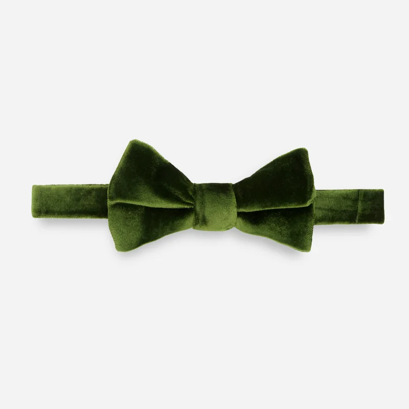 Formal Velvet Hunter Green Bow Tie