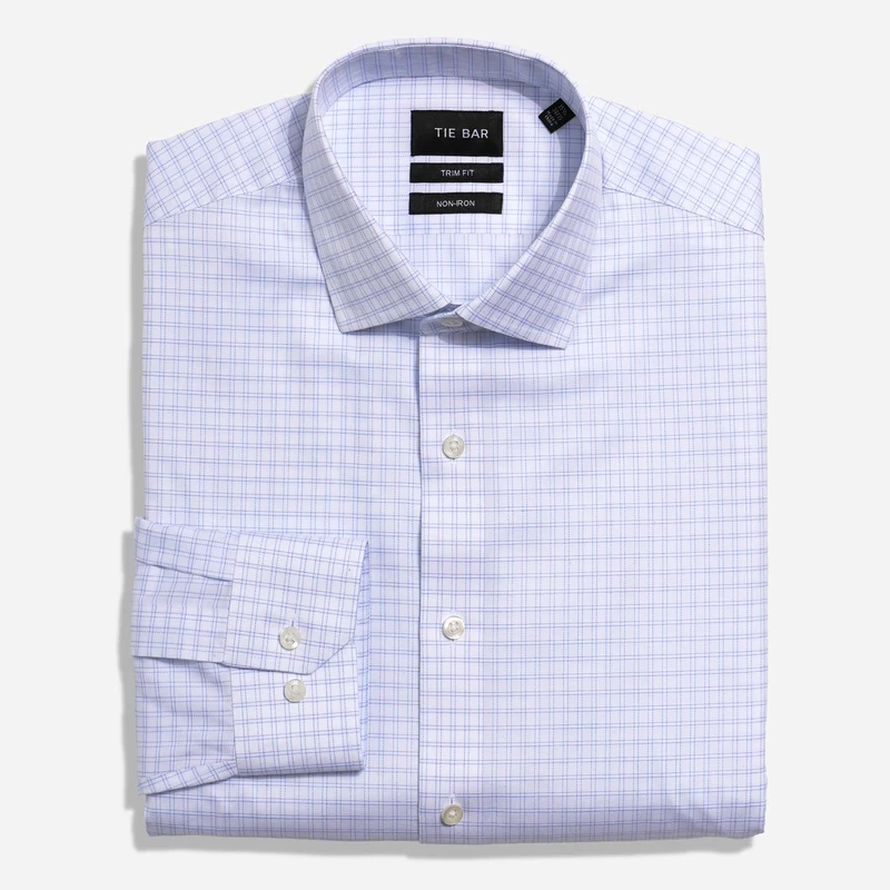 Pinpoint Check Blue Non-Iron Dress Shirt