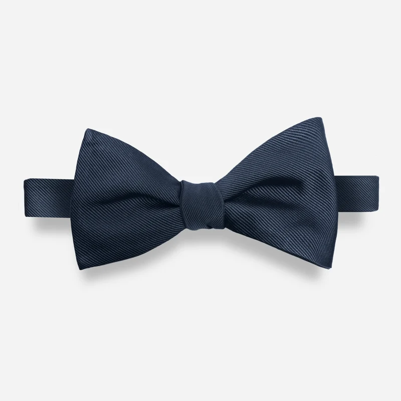 Grosgrain Solid Teal Bow Tie