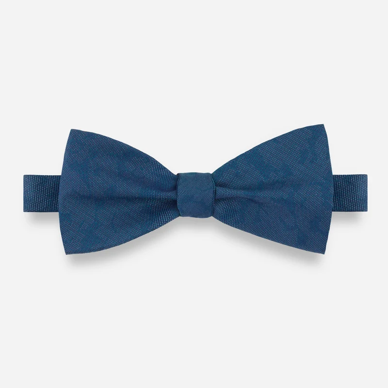 Refinado Floral Teal Bow Tie