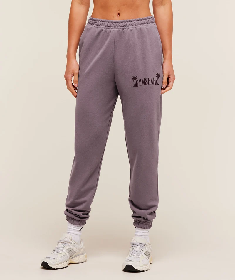 Gymshark Pick Up Truck Graphic Joggers - Dusk Purple