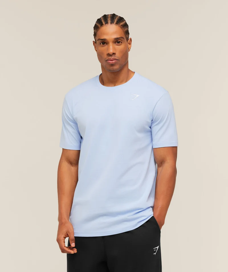 Gymshark Crest T-Shirt - Tranquil Blue
