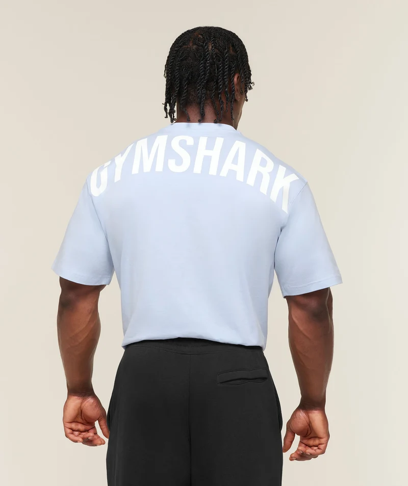 Gymshark Power T-Shirt - Tranquil Blue