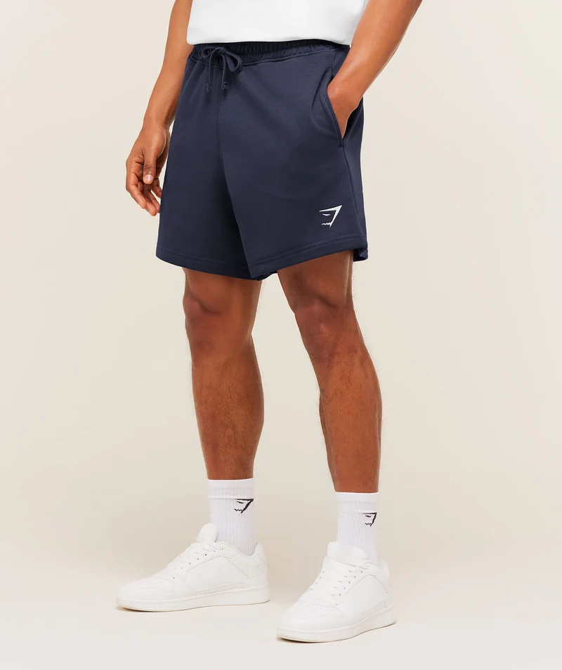 Gymshark Crest Short - Heavy Blue