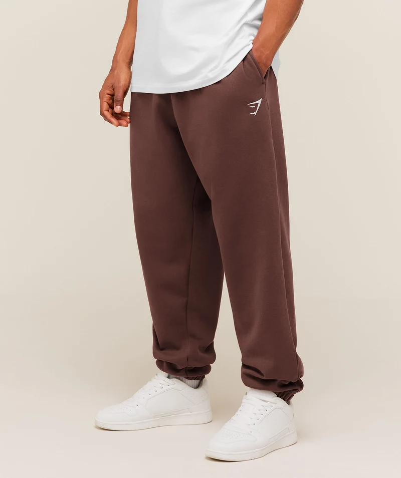 Gymshark Crest Oversized Jogger - Espresso Brown