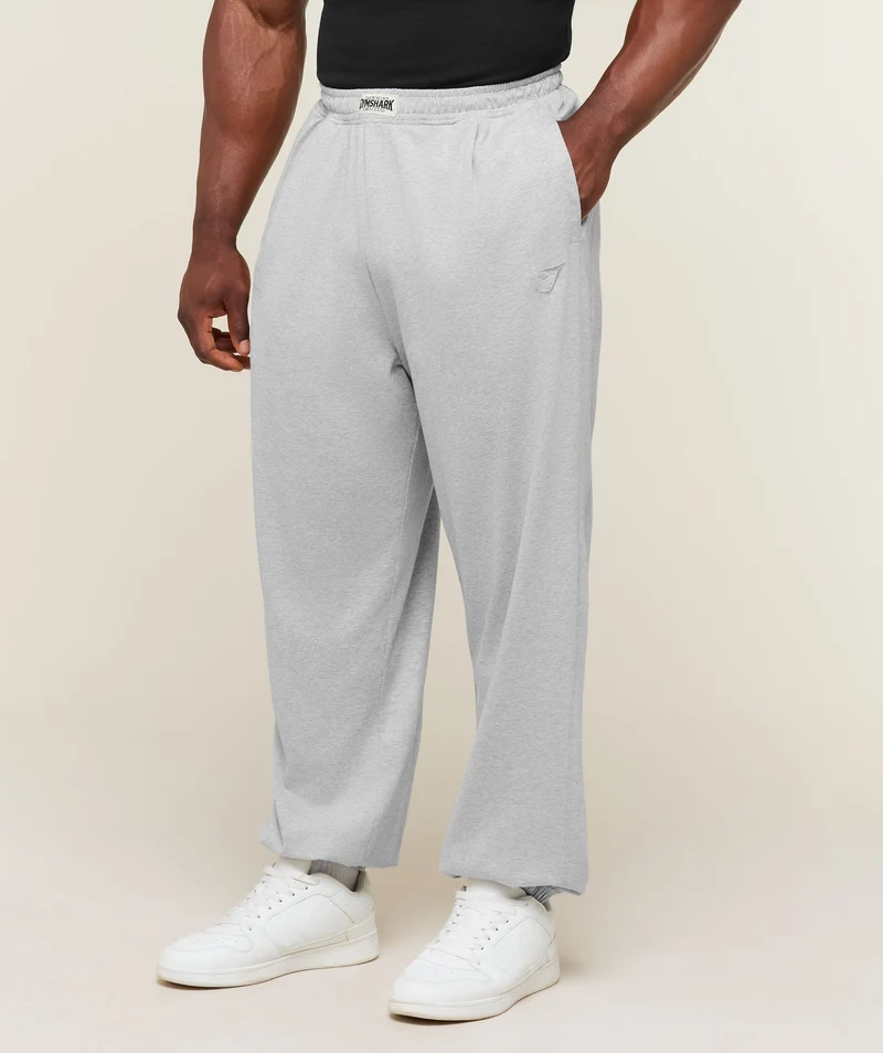 Gymshark Jersey Pumper Pants - Soft Grey Marl