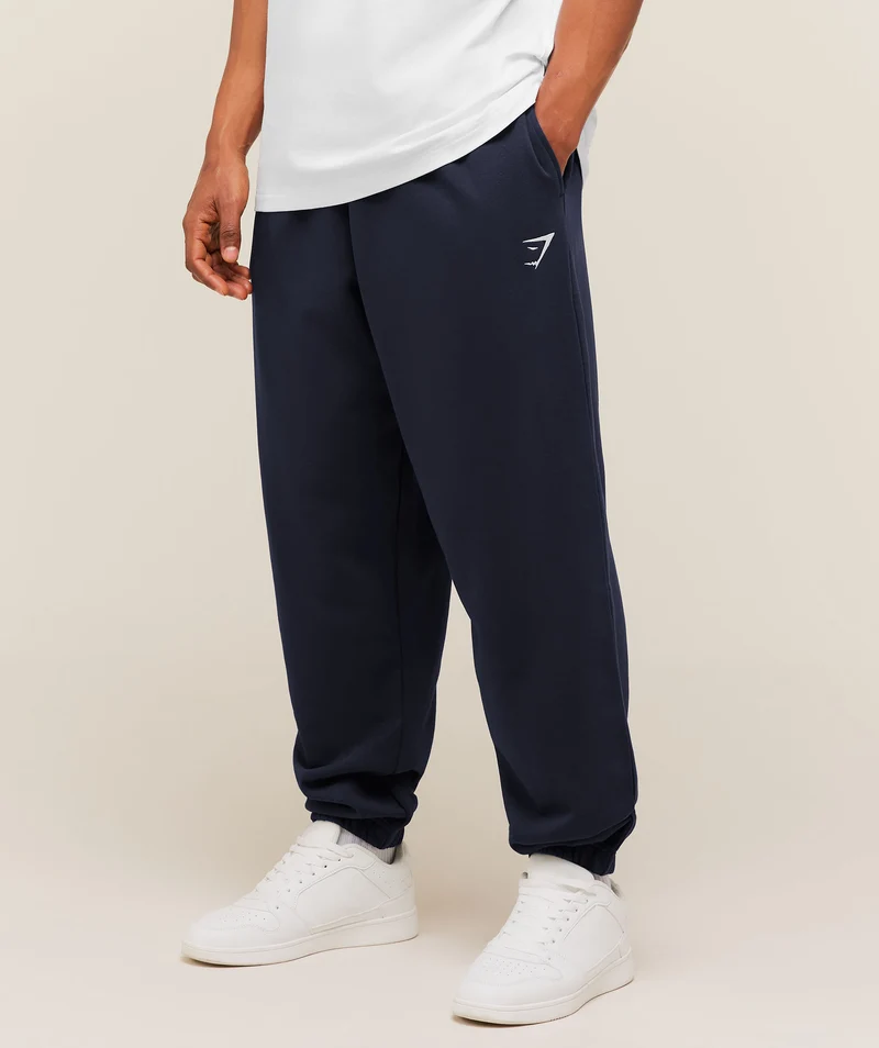 Gymshark Crest Oversized Jogger - Heavy Blue