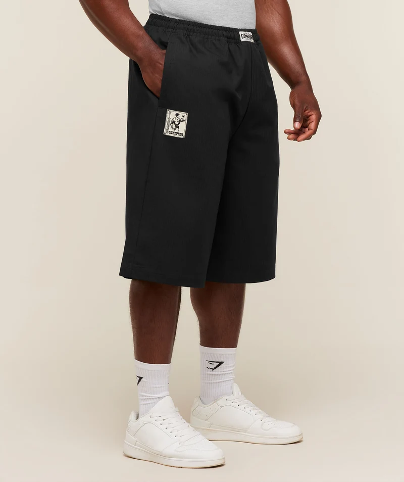 Gymshark Longline Pumper Shorts - Black