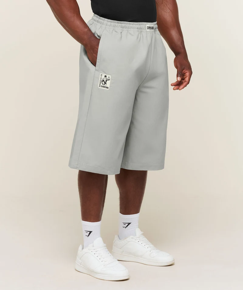 Gymshark Longline Pumper Shorts - Smokey Grey