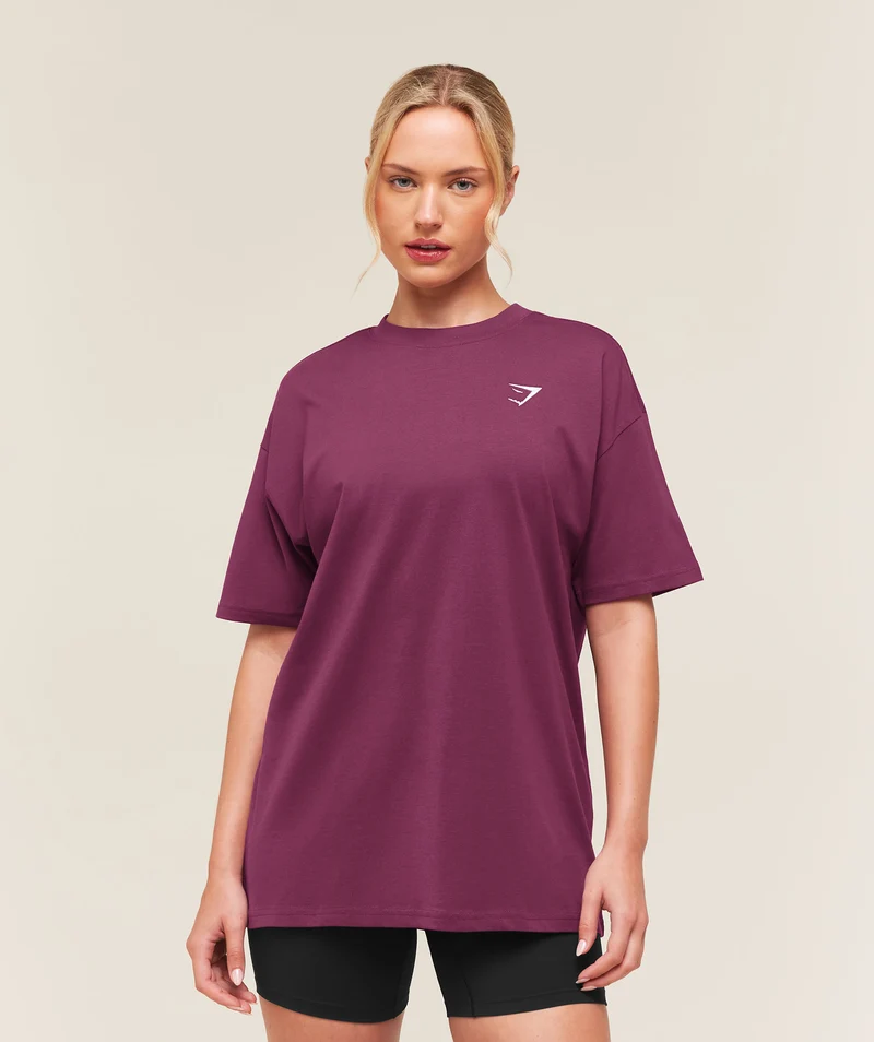 Gymshark Training Oversized T-Shirt - Strength Pink