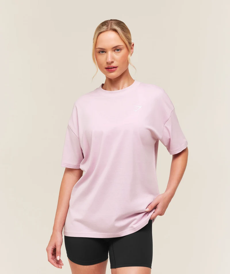 Gymshark Training Oversized T-Shirt - Haze Pink
