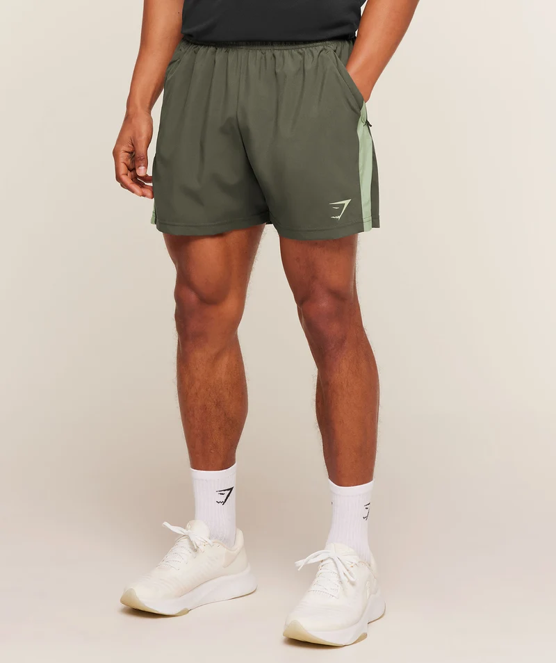 Gymshark Sport 5" Shorts - Strength Green/Haze Green