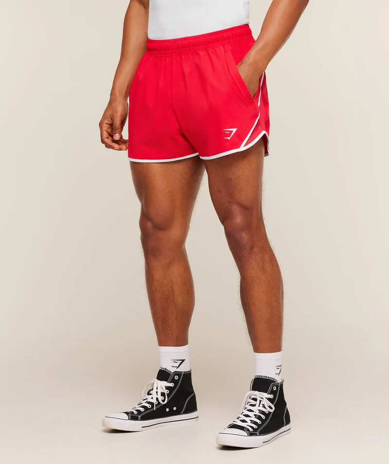 Gymshark Accent Conditioning Shorts - Athletic Red