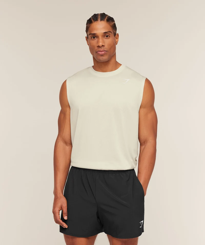 Gymshark Washed Pastels Tank - Soft White/Wash