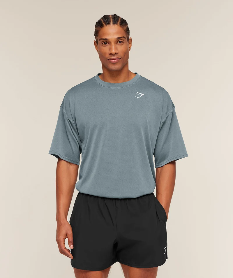 Gymshark Washed Pastels T-Shirt - Stealth Blue/Wash