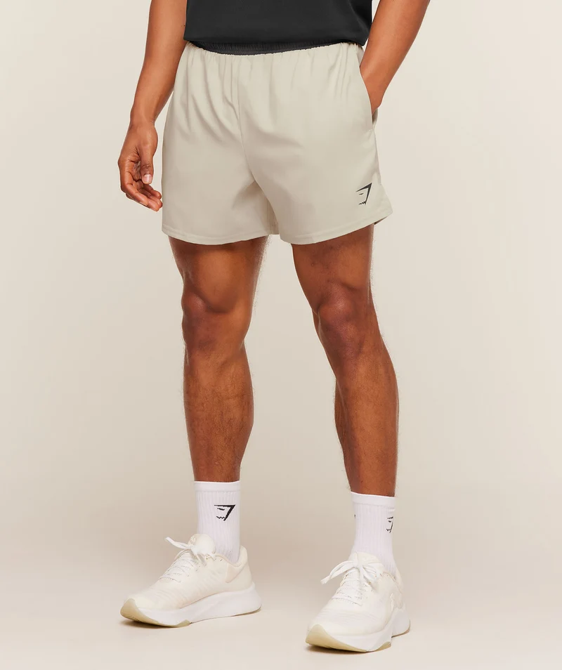 Gymshark Arrival Contrast Shorts - Pebble Grey/Onyx Grey