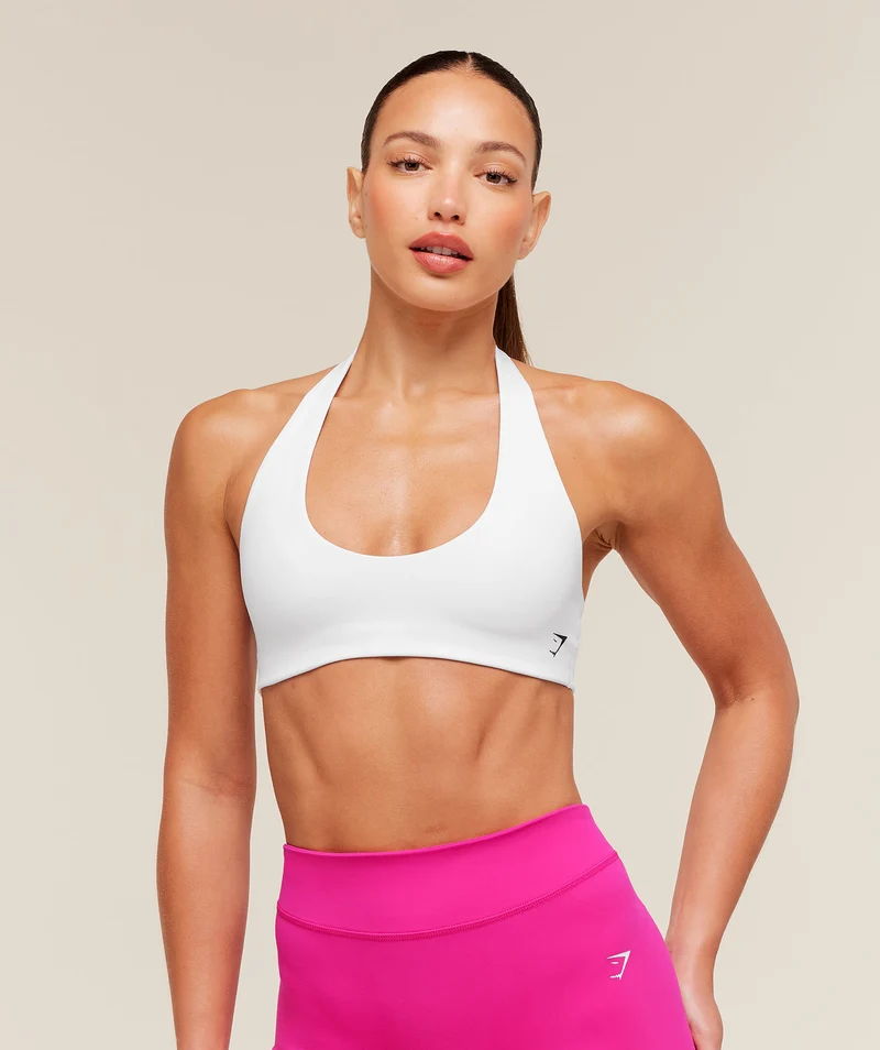 Gymshark Halter Bralette - White