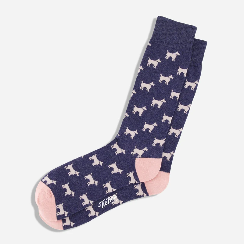 Dog Days Classic Navy Dress Socks