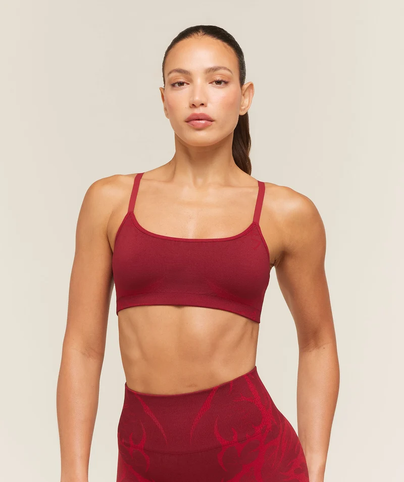 Gymshark Storm Seamless Sports Bra - Sets Red/Carmine Red