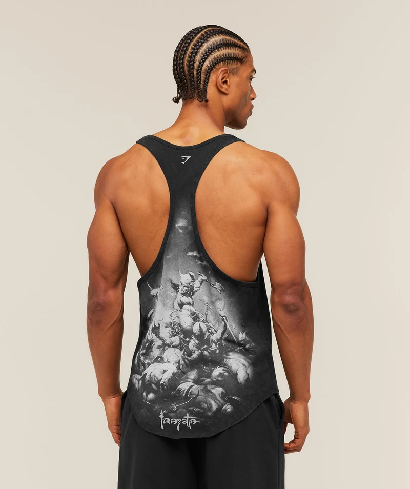 Gymshark x Frazetta Power Stringer - Black