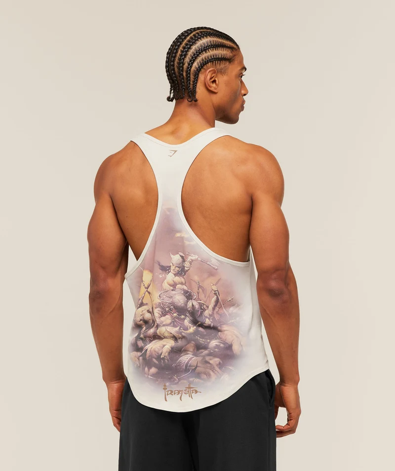 Gymshark x Frazetta Power Stringer - Tinted White