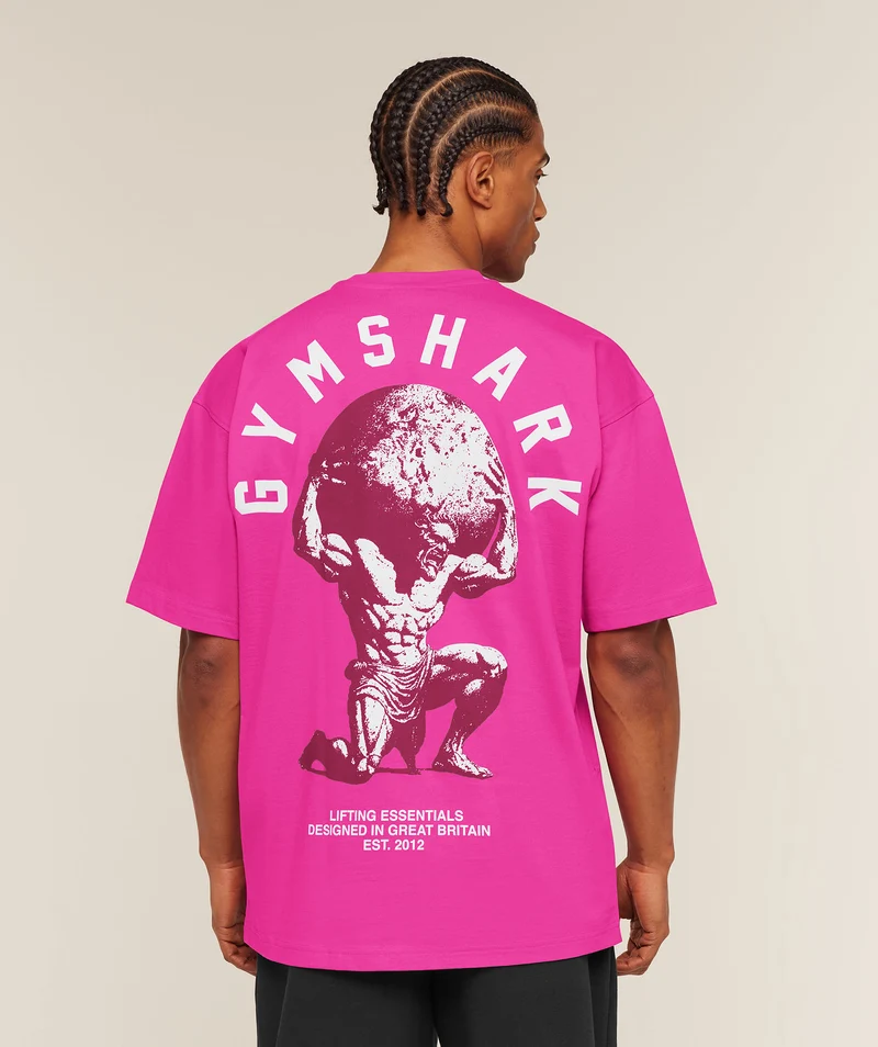 Gymshark Atlas T-Shirt - Super-Set Pink