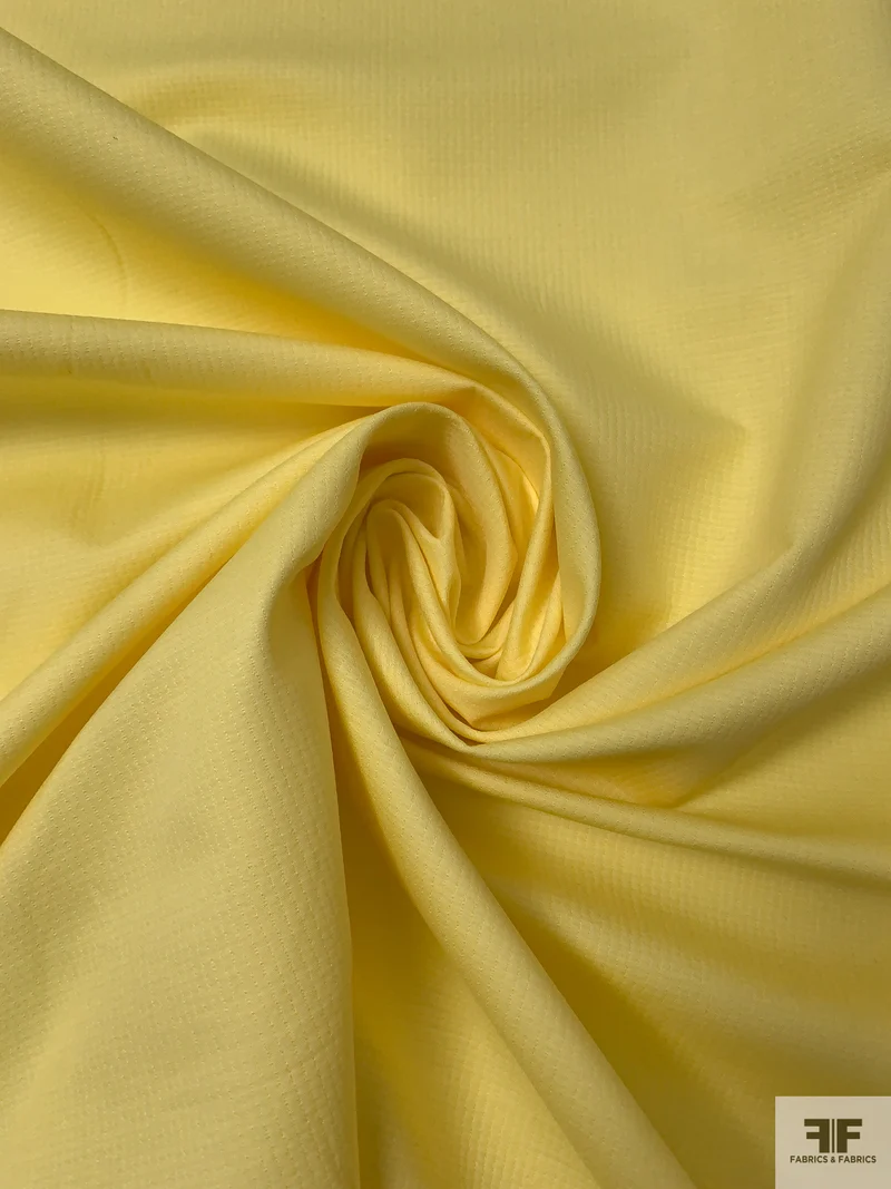 Italian Cotton Pique - Yellow