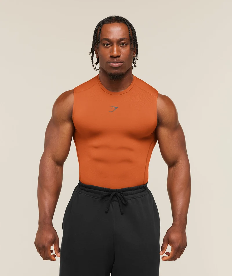 Gymshark Element Baselayer Tank - Nutmeg Orange
