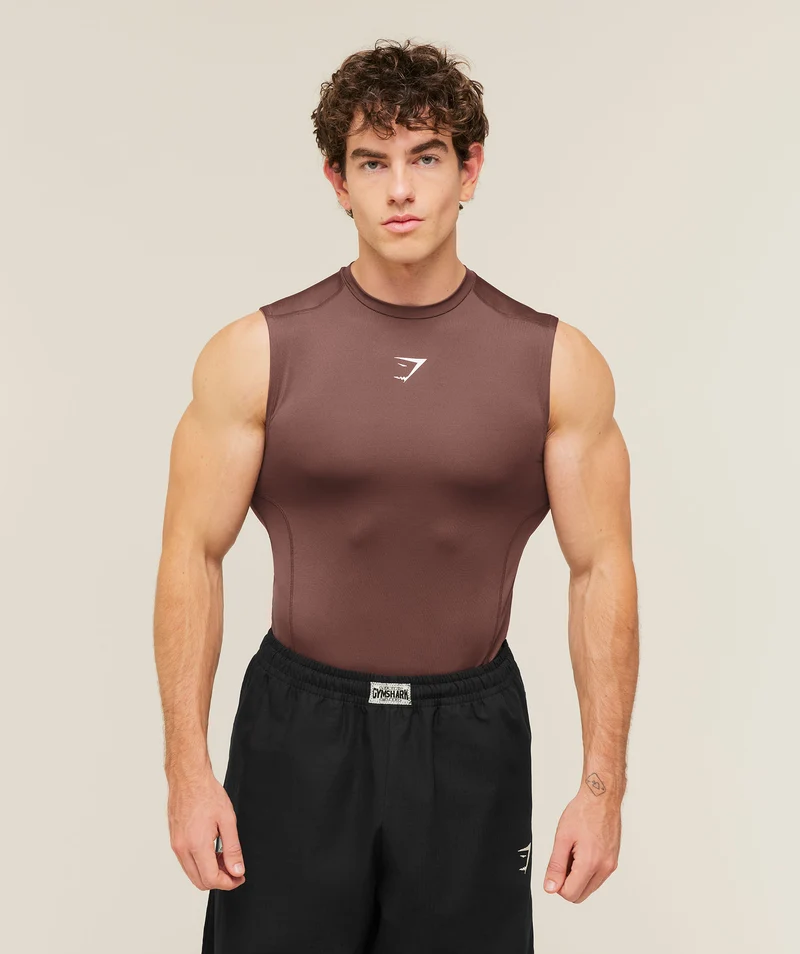 Gymshark Element Baselayer Tank - Espresso Brown