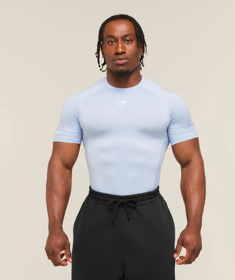 Gymshark Element Baselayer T-Shirt - Tranquil Blue