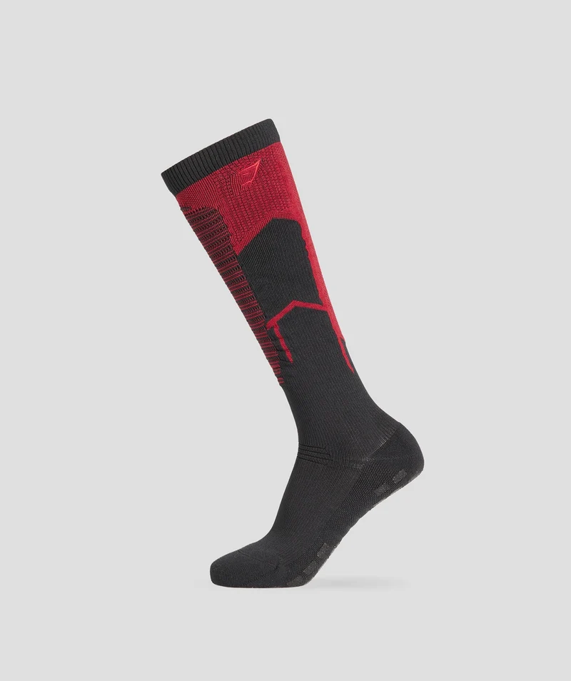 Gymshark Lifting Socks - Black/Carmine Red