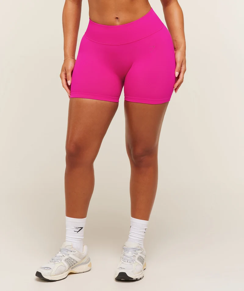 Gymshark Lift Seamless 2.0 Mid-Rise Shorts - Super-Set Pink
