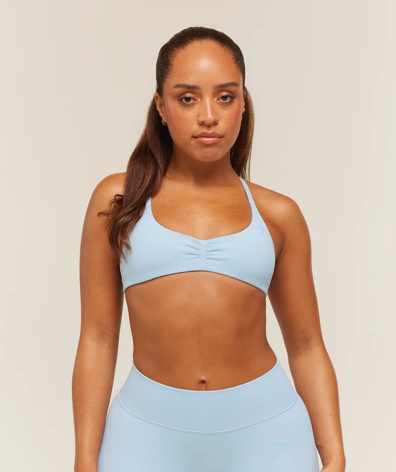 Gymshark Lift Seamless 2.0 Sports Bra - Chilled Blue