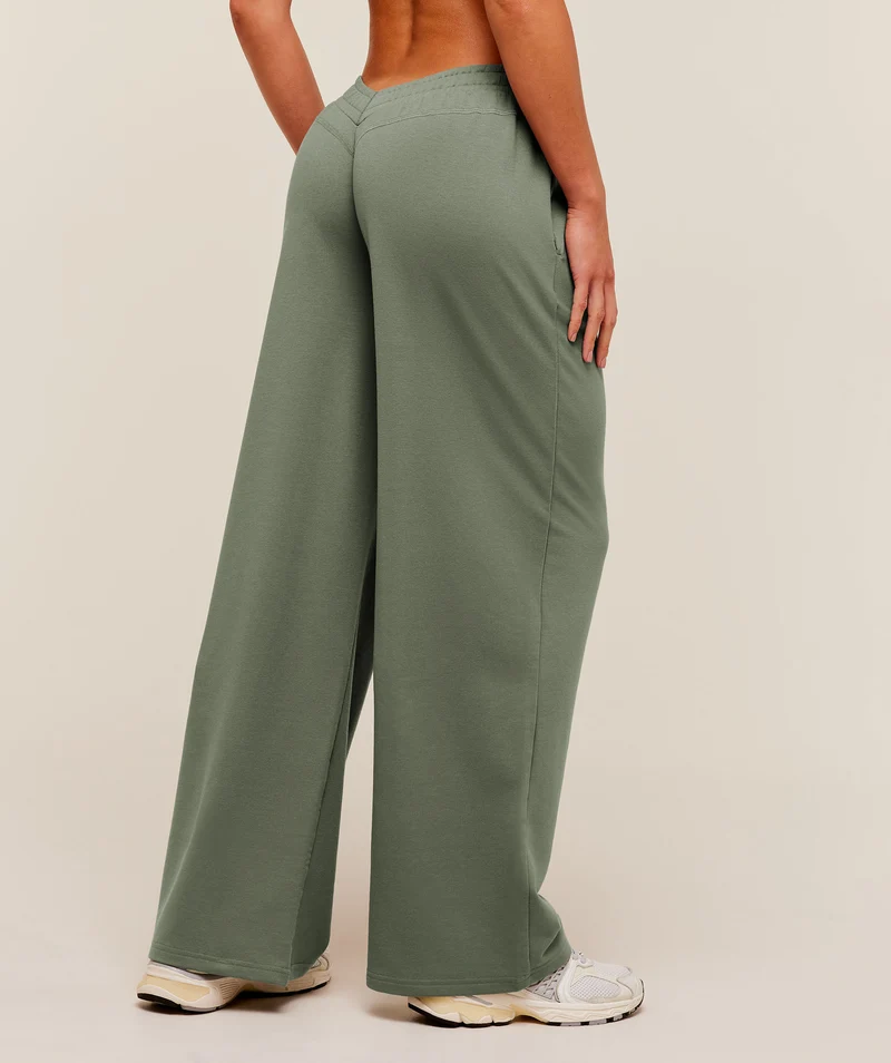 Gymshark Lifting Dipped Waistband Pants - Unit Green