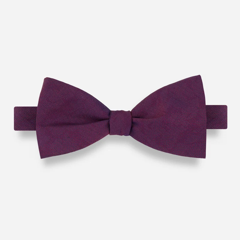 Refinado Floral Wine Bow Tie