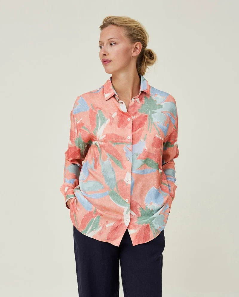 Edith Viscose Shirt Flower Print