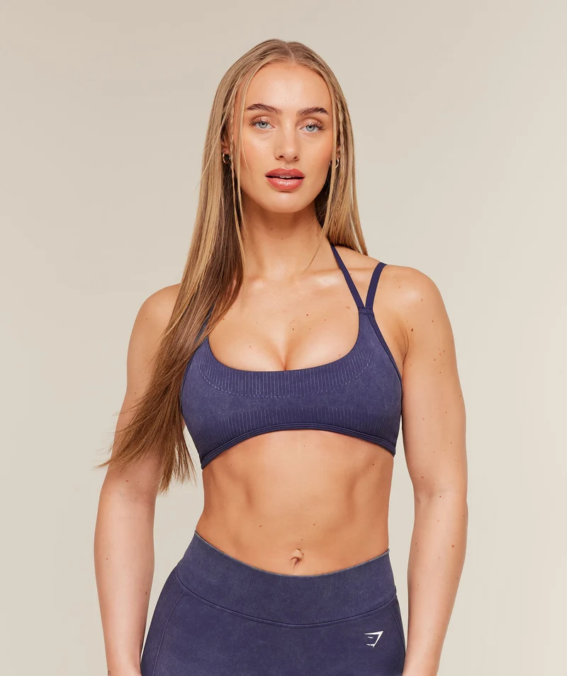 Gymshark x Bratz Light Support Sports Bra - Indigo Purple/Wash
