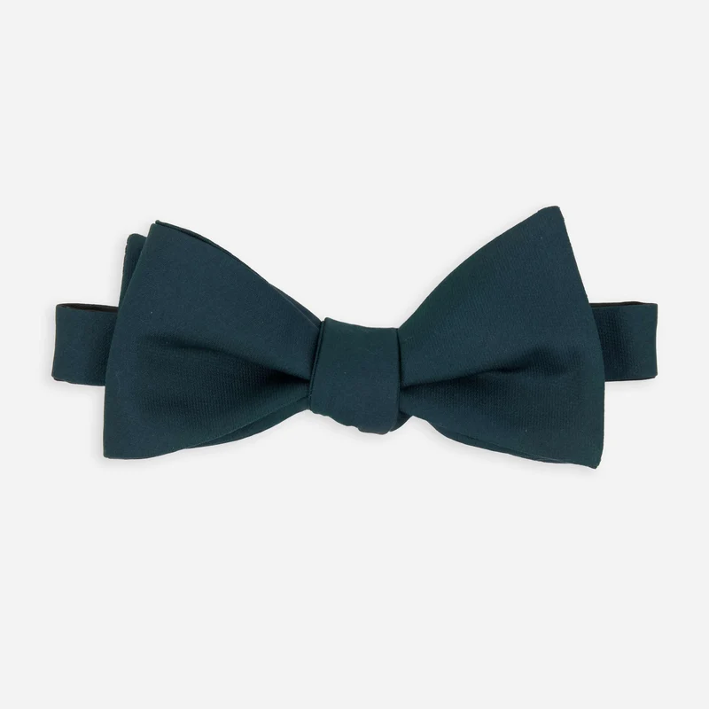 Mumu Weddings - Desert Solid Emerald Green Bow Tie
