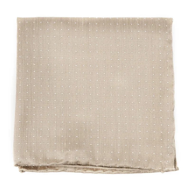 Destination Dots Champagne Pocket Square