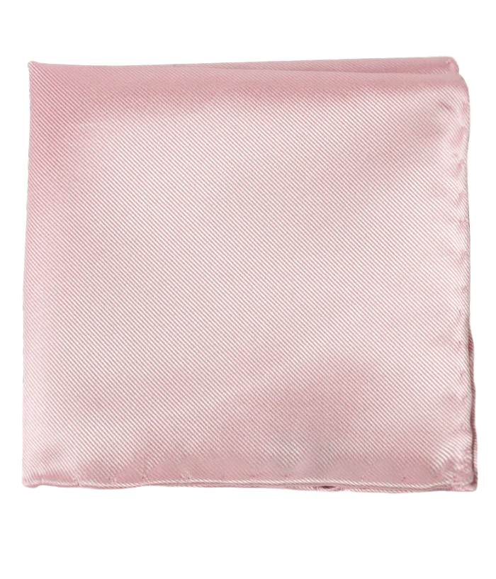 Solid Twill Blush Pink Pocket Square