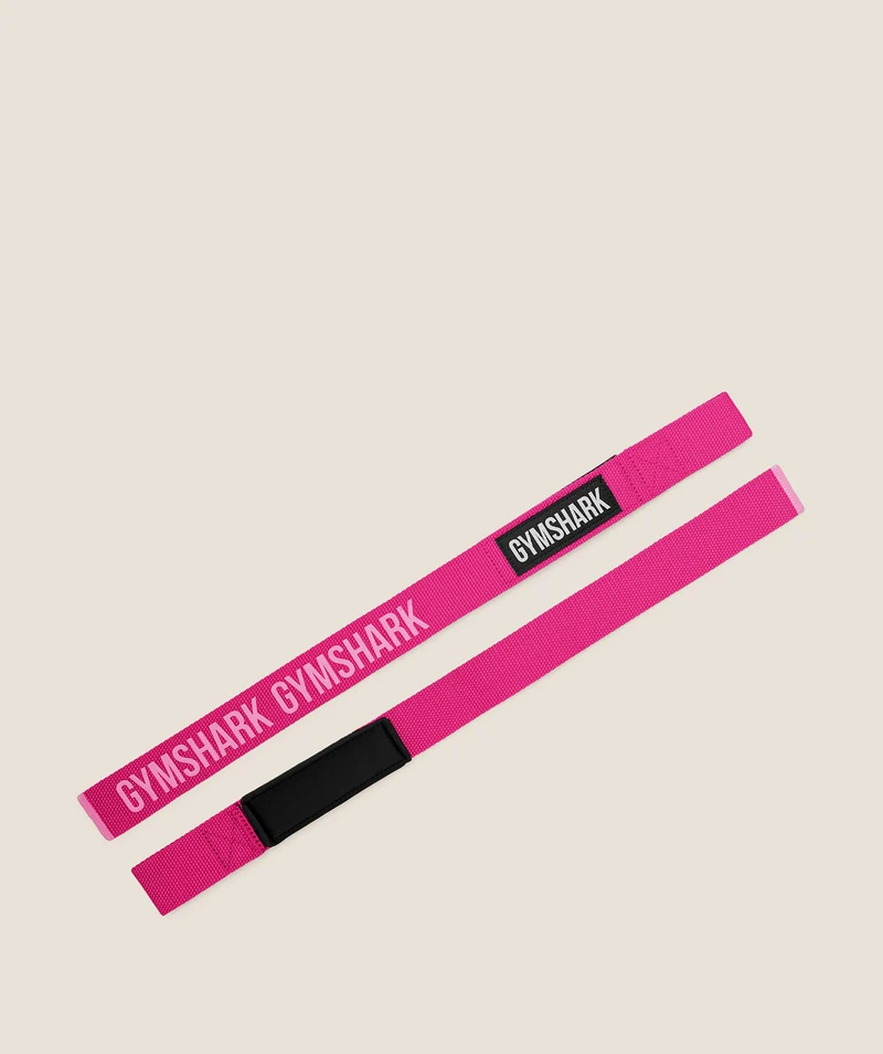 Gymshark Silicone Lifting Straps - Super-Set Pink/Focus Pink