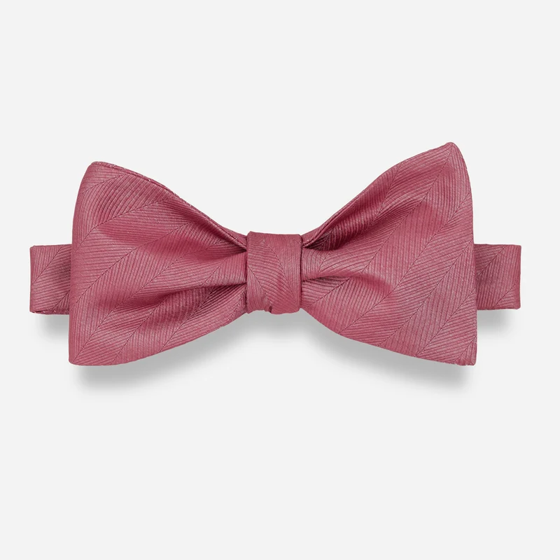 Herringbone Vow Rosewood Bow Tie