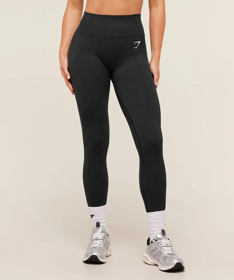 Gymshark VItal Seamless Warm Legging - Black Marl