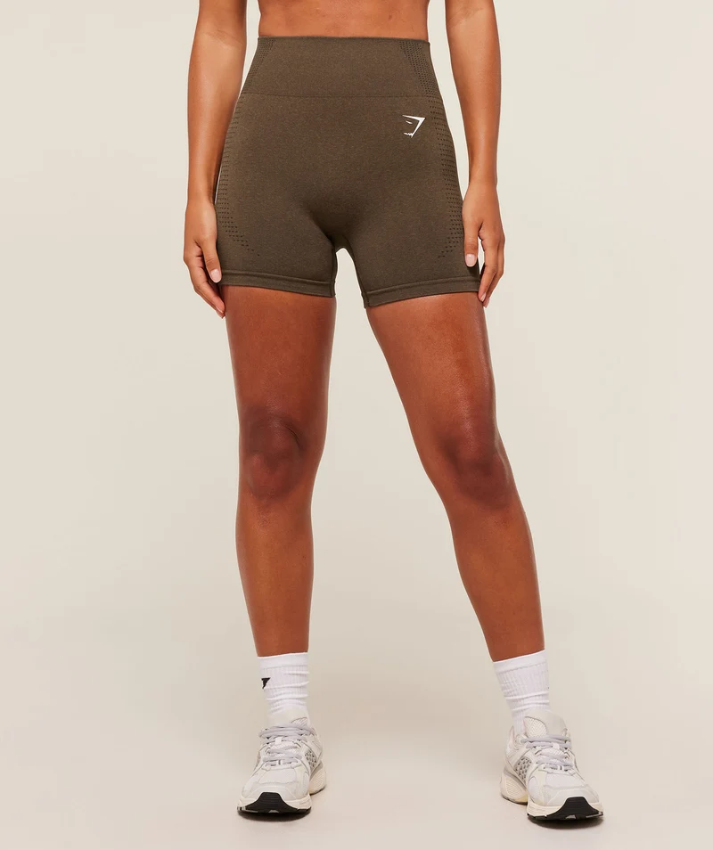 Gymshark Vital Soft Shorts - Espresso Marl